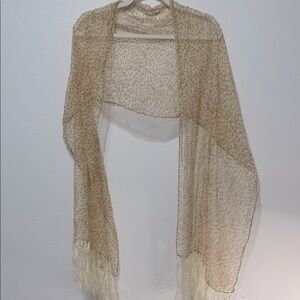 Leopard Sheer Scarf Vintage